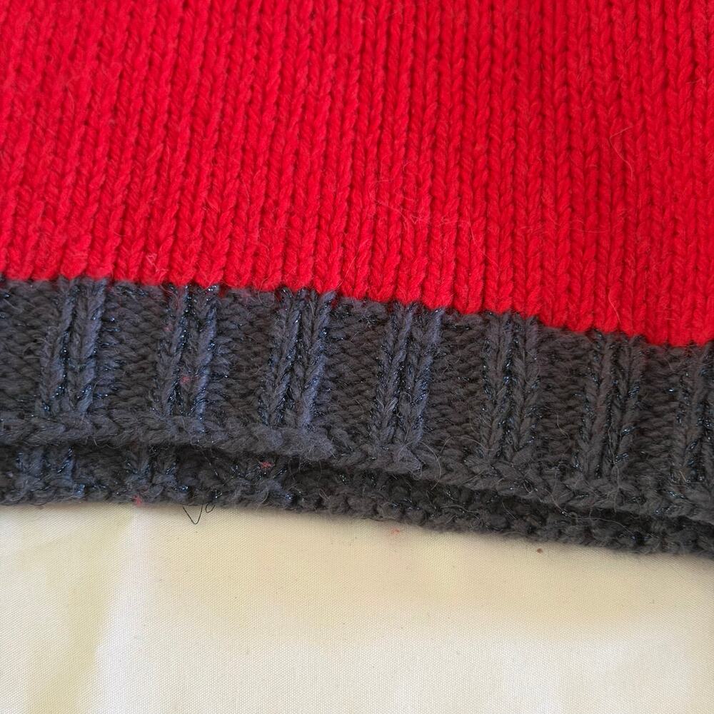 Free People Heart Knit Mock Neck Pullover Sweater L Wool Alpaca - Picture 5 of 9